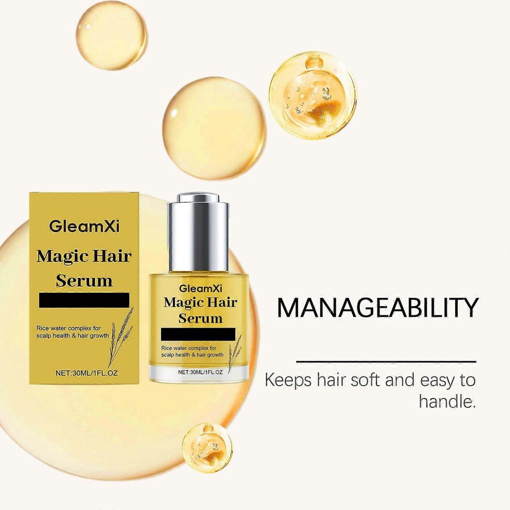Limited time!!Gleamxi Scalp Hair Care Essence Moisturizes And Lustrous Hair, Massages The Scalp To Smooth Hair Strands, And Applies Hair Care Oil