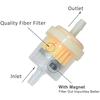 [Universal Fuel Filter] Universal Gas In-Line Fuel Filter | with Magnet for Motorcycle ATV Quad Go Kart Accessories 3/16 Inch