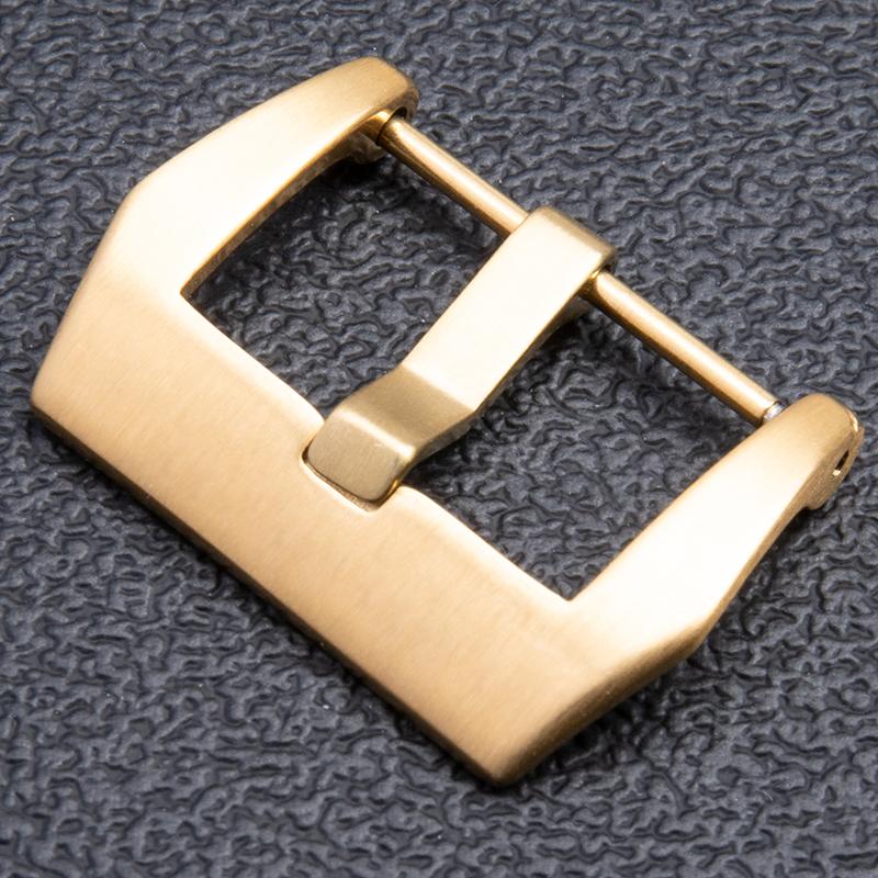 Stainless Steel Pin Tang Buckle Rubber Leather Watchband 18mm 20mm 22mm 24mm 26mm For Panerai Wristband Screw Clasp Accessories