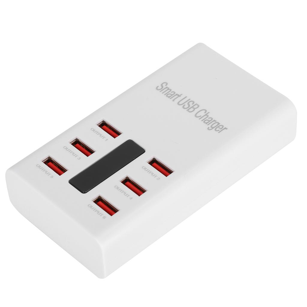 6 Port USB Smart Distribution Quick Charger 30W 5V6A Charging Adapter