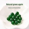 Handmade Natural Green Agate Beads for DIY Jewelry, Bracelets, and Necklaces