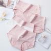 High-Waisted Seamless Girls' Printed Shorts with Antibacterial Crotch