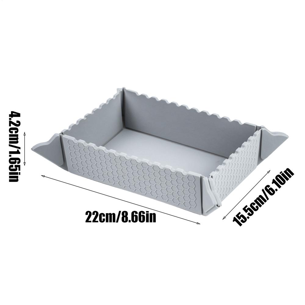 Magnetic Foldable Camping Bowl Reusable Multi Functional Silicone Bowl Charcuterie Container Portable Camping Tableware серый