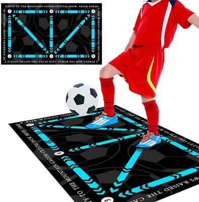 Fotbollsträningsmatta Fotbollsmästerskapsmatta Fotbollsfotstegsträningsplatta 40x60cm 50x80cm GZW