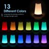 Touch Night Lamp LED Lamp Touch Control Switch USB Rechargeable 13 Colors Lights Bedroom Portable Table Bedside Night Lamp