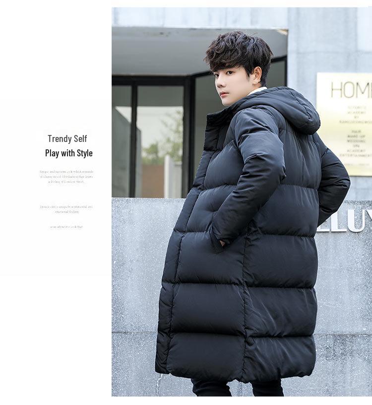 

Men s Hooded Winter Down Jacket - Warm, Thick, Casual Style for All Ages M