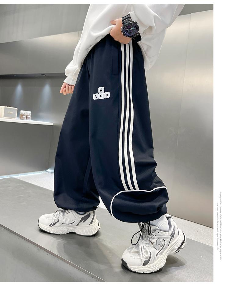Boys' Wide Leg Pants Spring and Autumn 2025 New Korean Edition Children's Sports Pants Loose Middle and Large Children's Casual Pants
