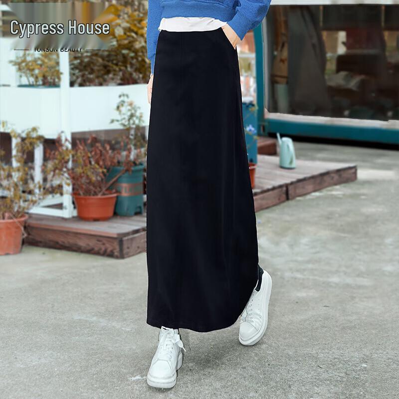 Women s Fashion High-Waist A-Line Midi Skirt M
