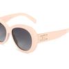 Celine Oval Logo Sunglasses Women Sunglasses Light-Pink CL40317U_74B