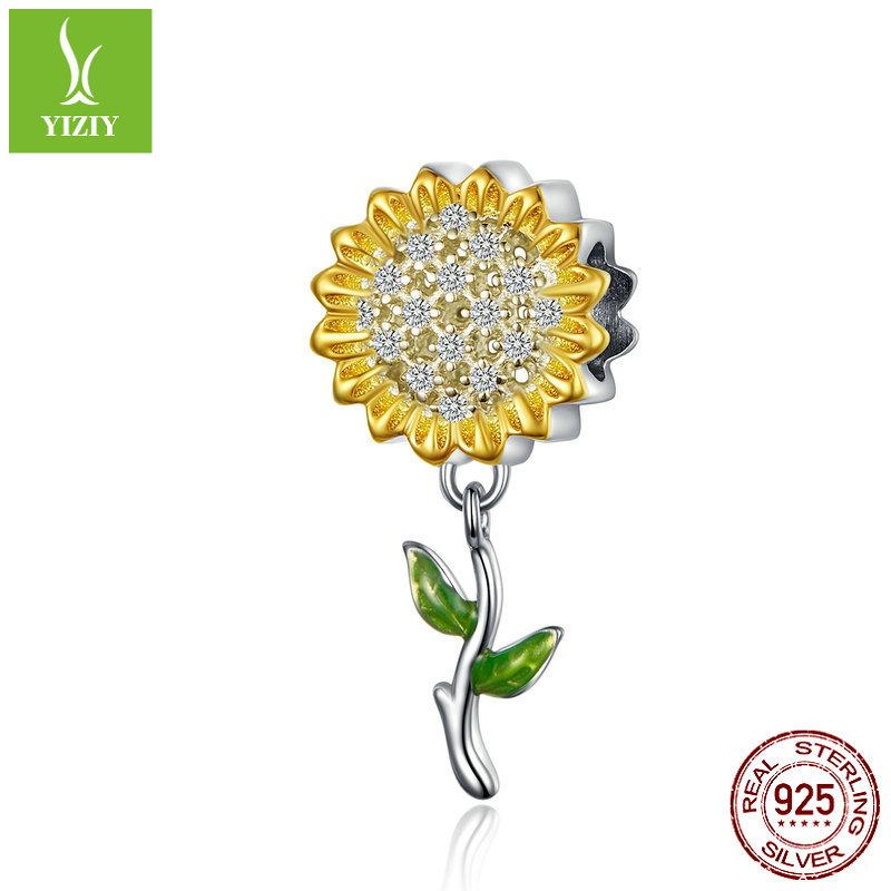 Vergoldetes 925er Sterlingsilberarmband mit Perlen-Accessoires, Love Bee DIY-Perlenanhänger.