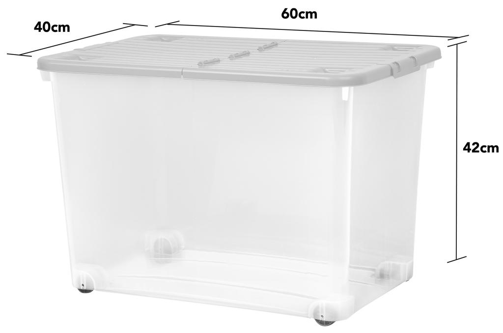 Wham 80L Wheeled Storage Box - Capacity Gd 4324
