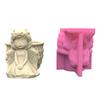 Flower Pot Silicone Mold Concrete Cement 3D Girl Flowerpot Mould Plaster Molds Candle Holder Epoxy Resin Mould Crafts