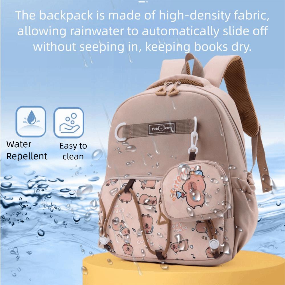 Fashionable Cartoon Nursery Backpack Adjustable Straps Double Shoulder Bag  Elementary School