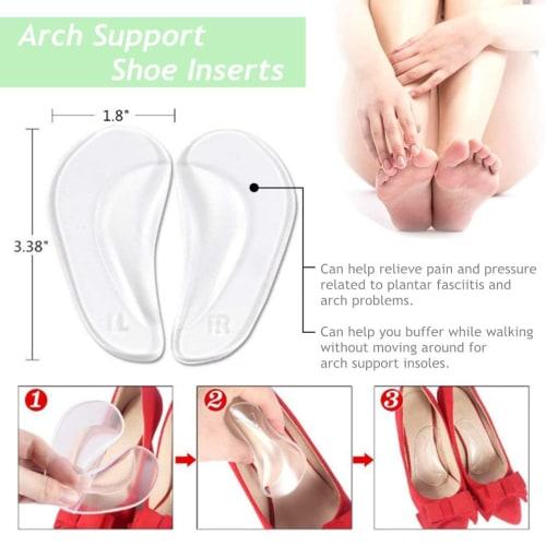 14-Piece Set of Clear Shoe Pads for Heels, Prevents Blisters and Chronic Heels