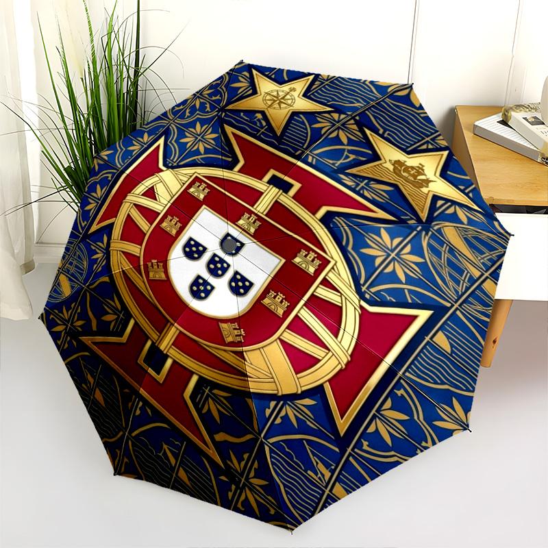 Portuguese Heritage Emblem Folding umbrella durable travel Sun umbrella travel Gift