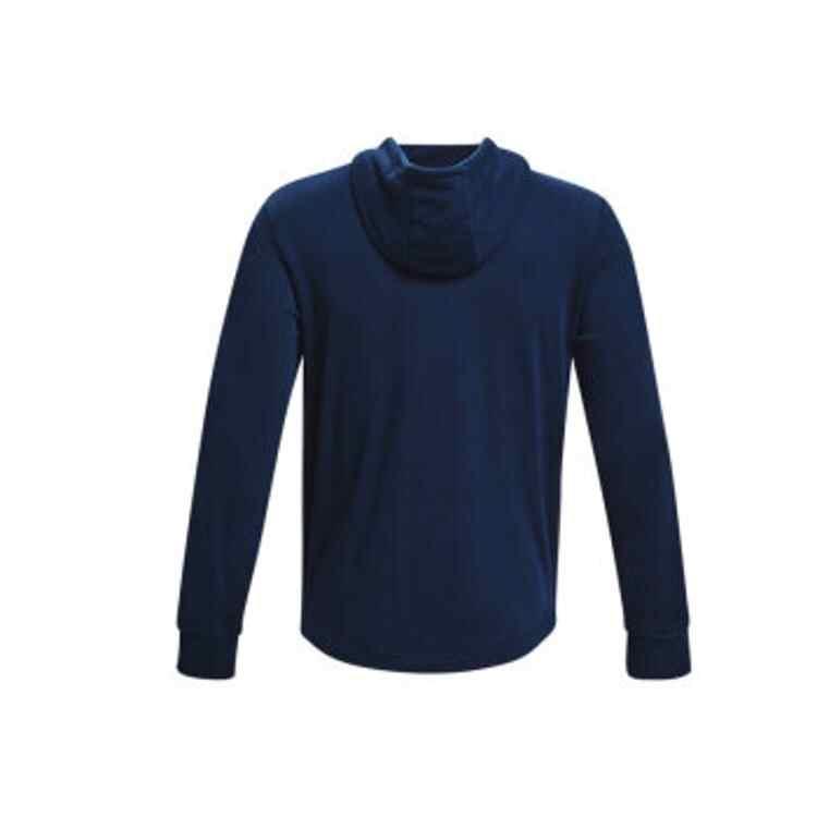 Under Armour Rival Front Large Logo Printed Hoodie Men Hoodies Blue 1369470-408