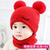 Baby hat autumn and winter infant ear protection knitted hat newborn boy and girl wool hat baby hat winter dome
