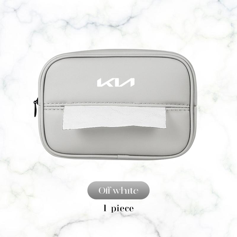 BBDS7 For Kia GTLine K3 K5 k8 k9 Sportege Picanto Optima Soul Ceed Car Tissue Box Storage Bag Microfiber Leather Paper Case Accessorie