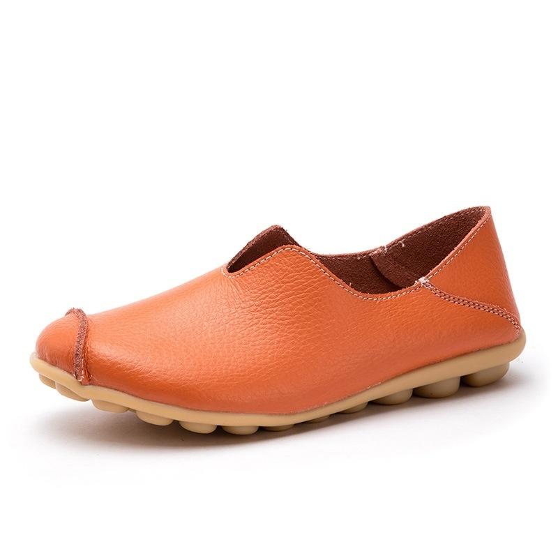 Women's Fashion Breathable Loafers Summer Casual Leather Flat Shoes Sandals Spring Autumn Beach Slippers Moccasins