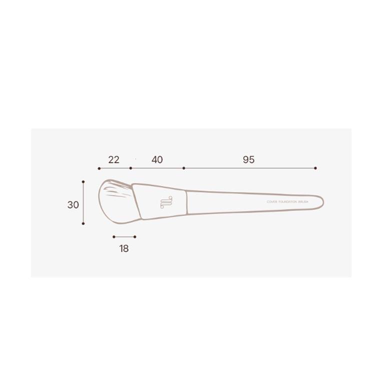 TOOLIF Cover Foundation Brush 1ea