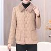 Cappotto Invernale in Cotone Spesso Foderato in Pile per Mamma, Giacca Corta Imbottita per Donne di Mezza Età e Anziane