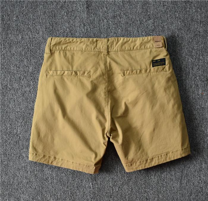 Men's Cotton Slim Fit Solid Color Three-Quarter Shorts - Trendy Summer Stretch Pants
