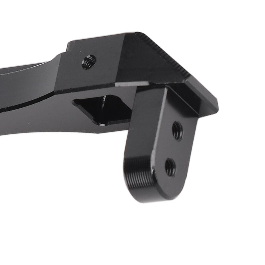 2Pcs RC Bumper Bracket 1/10 LCG Black Aluminium Alloy Wear Resistant RC Bumper Mount Bracket for 1/10 LCG Bumper