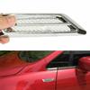 2Pcs Chrome Car SUV Air Flow Fender Side Vent Decor Sticker Exterior Accessories