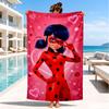 Ladybug Magic Adventure Beach Towel, Super Soft Microfiber, Perfect Gift for Her/Him, Birthday, for Pool, Beach, Travel, Decor Beach Party