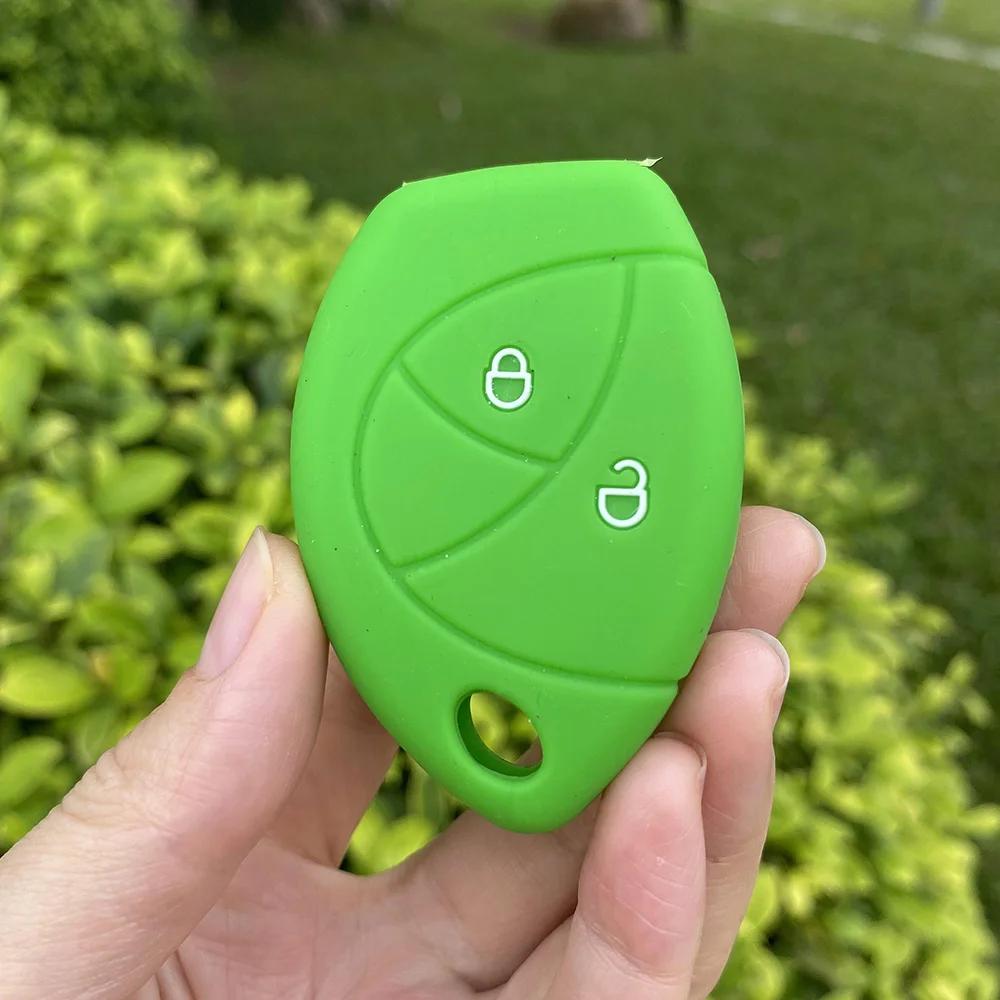 2 3 Buttons Silicone Car key cover Shell for Toyota Malaysia Truguard VG Alarm Cobra for Renault Logan Remote key Accessories