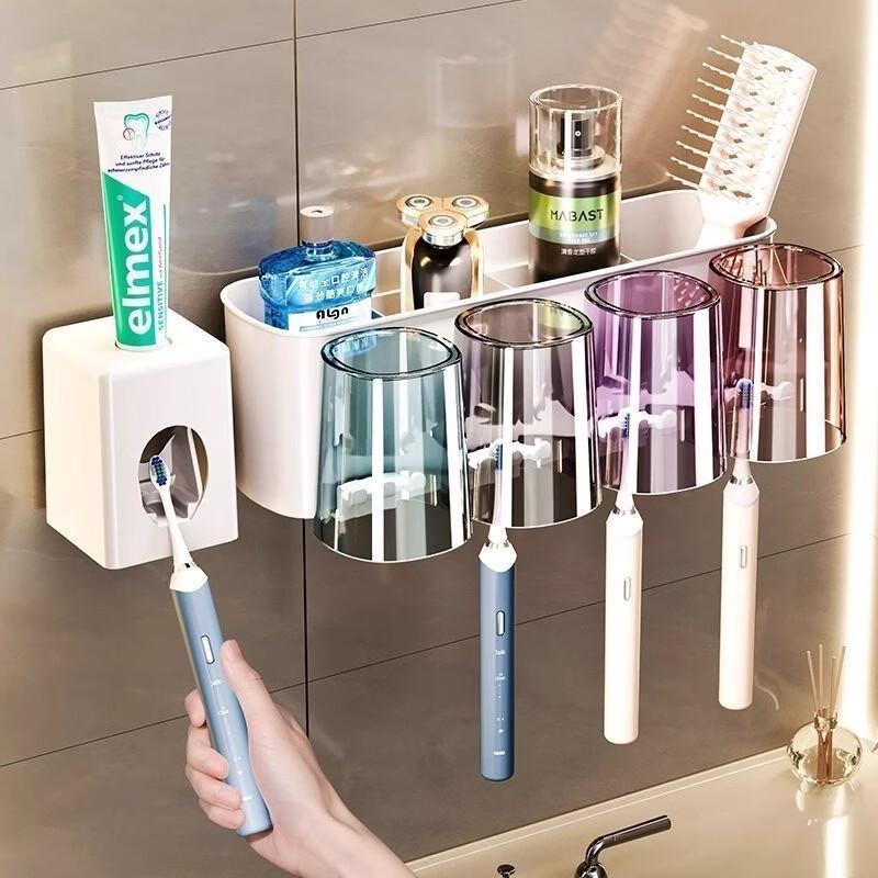 LIEI No-Drill Suction Cup Toothbrush Holder