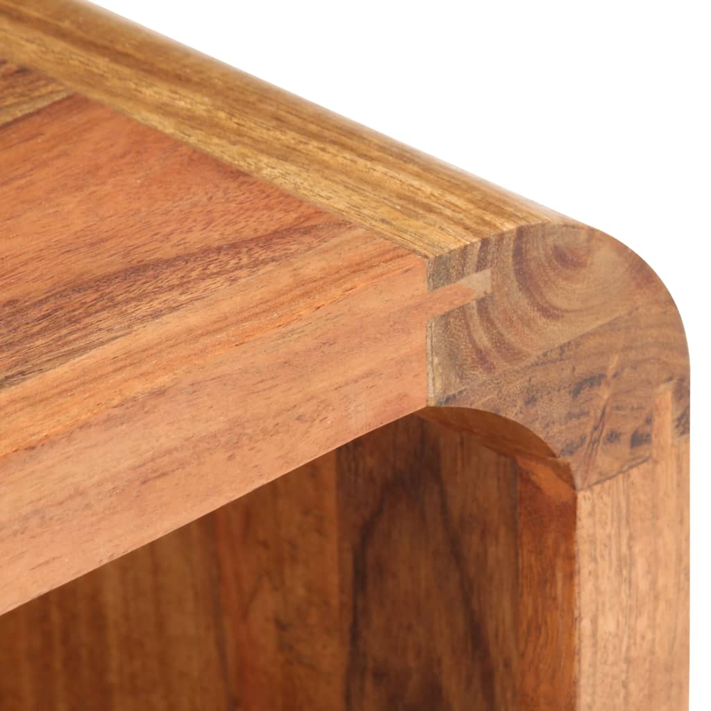 Nightstand 40 X 30 X 60 Cm Solid Wood with Honey Colored Finish