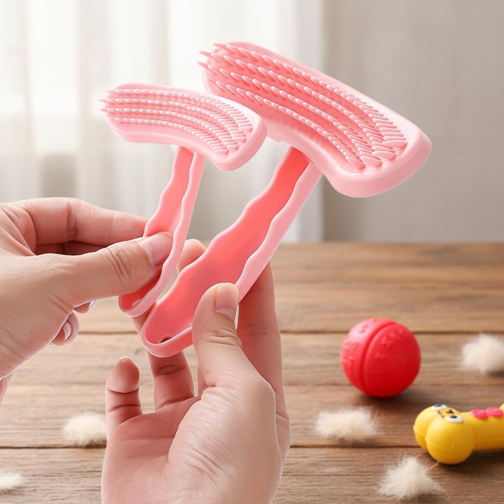 Pet Silicone Soft Tooth Brush Dog Massage Comb to Remove Floating Hair cat Hair Comb Pet Multi-functional Products