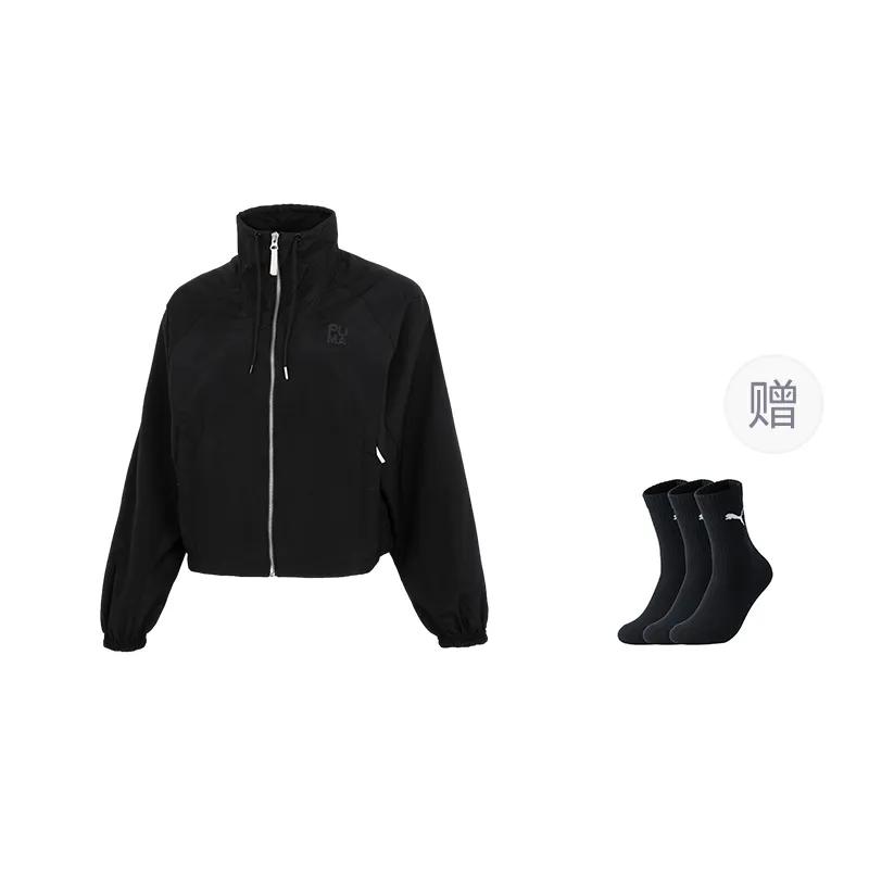 PUMA INFUSE RELAXED WOVEN JACKET Jackets Coats Women's Black (Unisex) Jackets 626047 01
