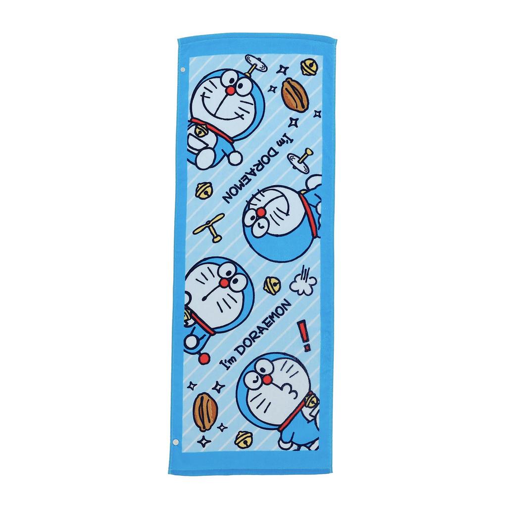 Marushin Bath Perfect for the and Features UV Product 2845004300 Children's Towel, "I'm Doraemon" "Exciting Doraemon" Design, Ocean, Pool, Girls,