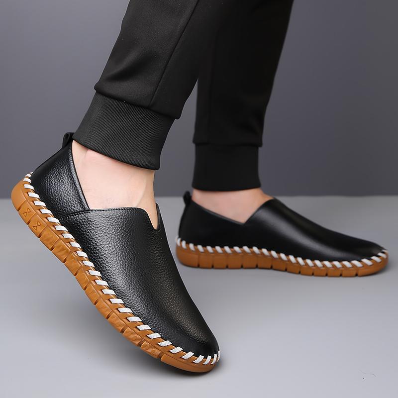 Fashion New Men's Fashion Loafers Slip-On Comfortable Walking Shoes Breathable Casual Dress Shoes Men Lightweight Business Travel Shoes