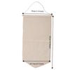 Canvas Wall Hanging Jewelry Organizer Beige Accessories Display Board Foldable Organizer  Door