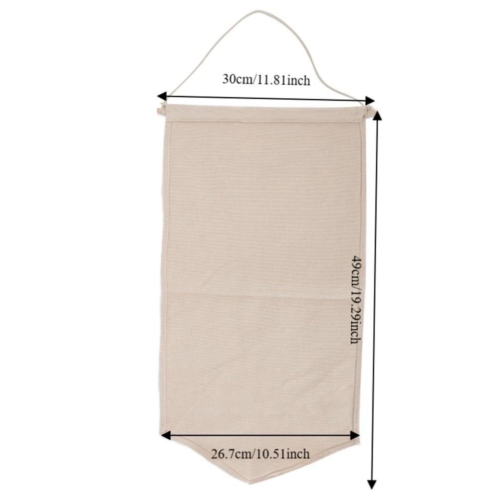 Canvas Wall Hanging Jewelry Organizer Beige Accessories Display Board Foldable Organizer  Door