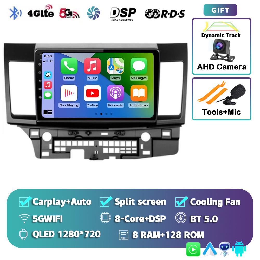 Android 14 WIFI+4G Car Radio For Mitsubishi Lancer 10 CY 2007-2017 Multimedia Video Player Navigation GPS Stereo 2 Din Head Unit