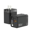 65W Gallium Nitride Charger with Retractable Cable for Apple Fast Charging