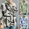 2023 Women's Muslim Floral Bohemian Bubble Sleeve Shirt