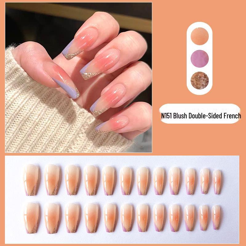

Шикарные французские румяна, наклейки для нейл-арта: Накладные ногти премиум-класса