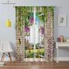 3D Printed Curtains With Sky Pattern Prints For Bedroom, Living Room, Balcony And Kitchen Decorations Can Be Customized 2PCS