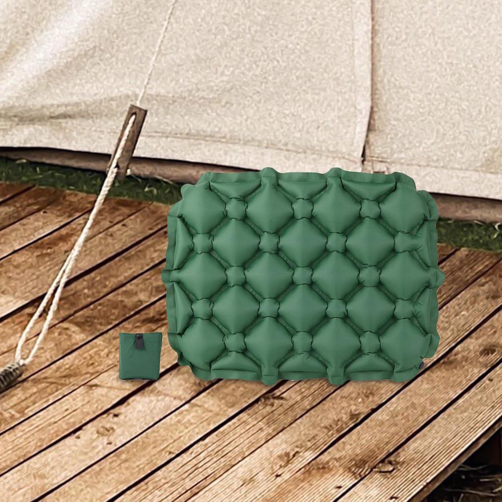 Inflatable Seat Cushion Air Sitting Pad for Stadium Backpacking Plane