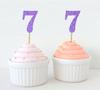 Darling Souvenir| Number 7 Birthday Year Cupcake Toppers| Birthday  Anniversary Party Dessert Decorations - Pack Of