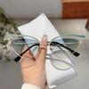 KAMMPT Hollowed Cat Eye Sunglasses Women Fashion Gradient Decorative Shades New Trendy Design Casual Outdoor Sun Glasses