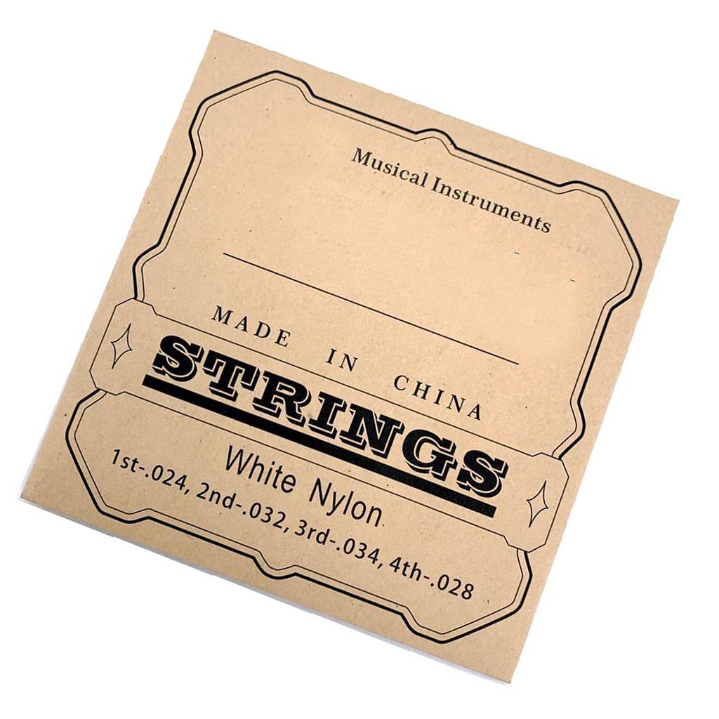 4Pcs Ukulele Strings Clear Beautiful Sound Professional Nylon Strings Replacement for 23in 26in
