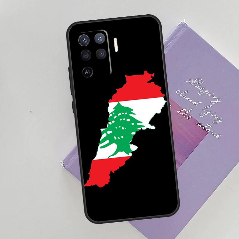 Lebanon Flag Phone Case For Oppo A74 A53 A54 A94 A15 A16 A17 A52 A72 A76 A96 A57S A58 A78 A98 Back Cover