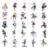 Genshin Impact Waterproof Laptop & Suitcase Sticker Set (50PCS) - Trendy Game Decor