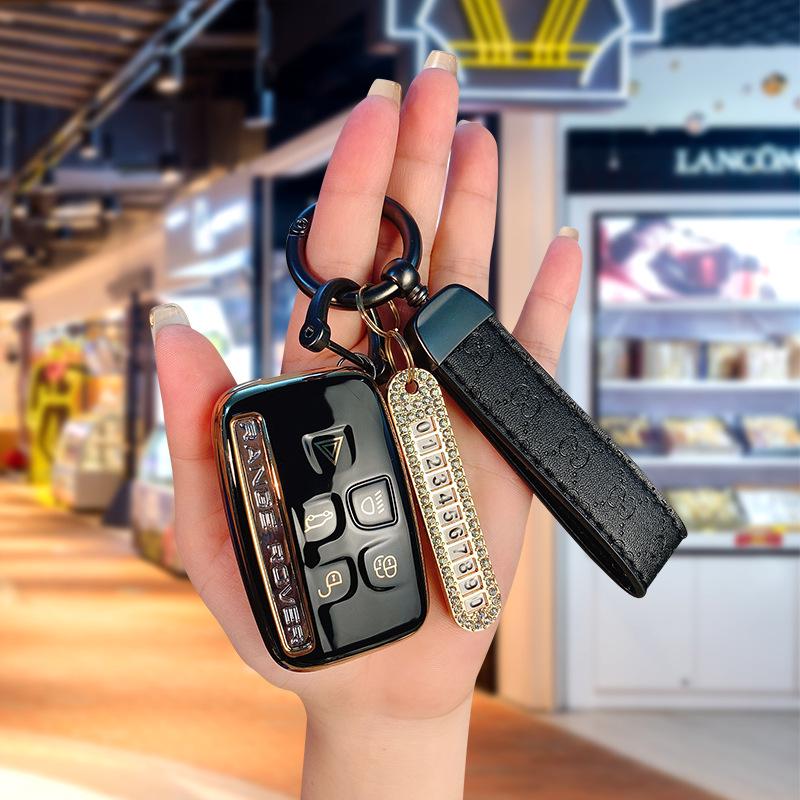 Land Rover & Jaguar TPU Schlüsselhülle für Range Rover, Discovery 4, Evoque, Freelander 5 - High-End, Langlebige Autoschlüsselhülle